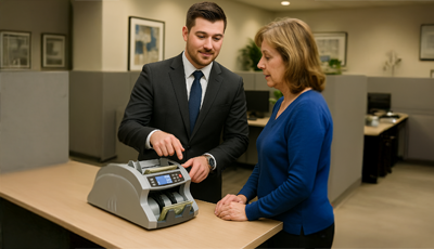 man and woman at a demo day